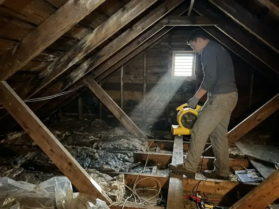 attic-water-damage-drying-proc-007 — frequently asked questions, Emergency Water Extraction & 24/7 Flood Response in Le Cent…